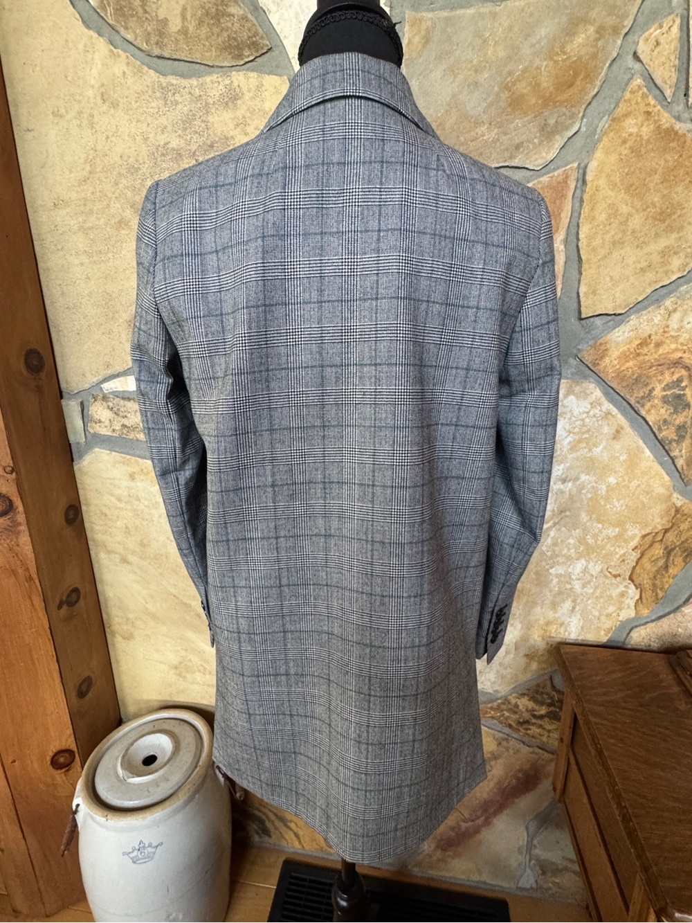 Madewell Caldwell Double Breasted Blazer Peaked Lapel Edition Suiting Glen Plaid - Picture 5 of 17